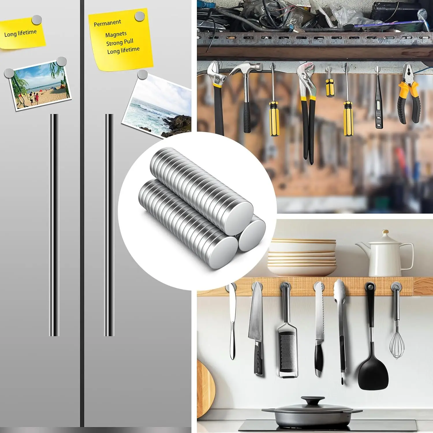 18x2/20x2mm N30 Kühlschrankmagnete in Verschiedenen Größen, Geeignet für Fotowände, Lagerhallen, Whiteboards, Dekorative Gegenstände – Detail 7