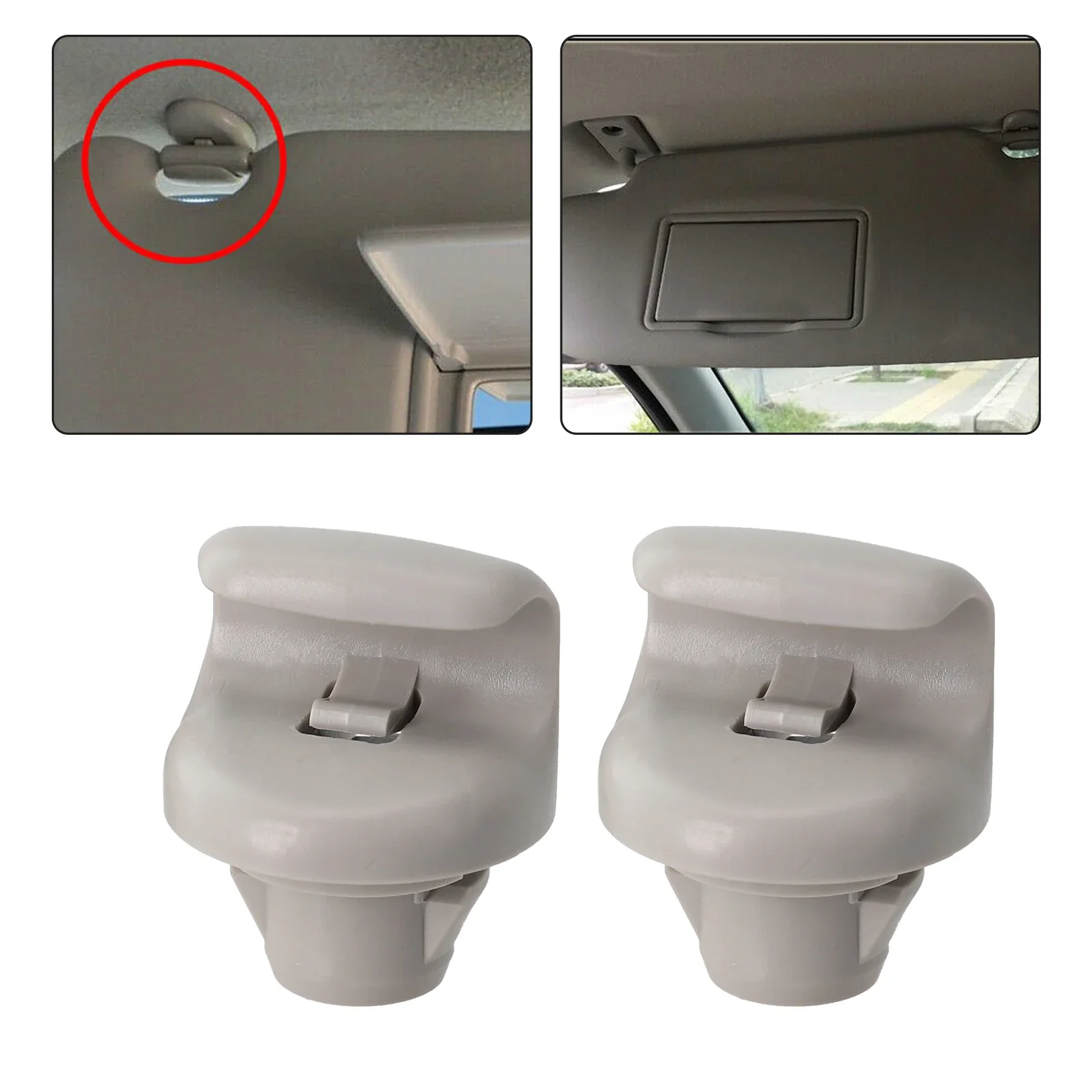 2pcs Sun Visor Bracket Clip For Juke F15 Tiida Sylphy Almera N17 X-trail T31 T30 350Z For Infiniti FX35 FX45 G35 For