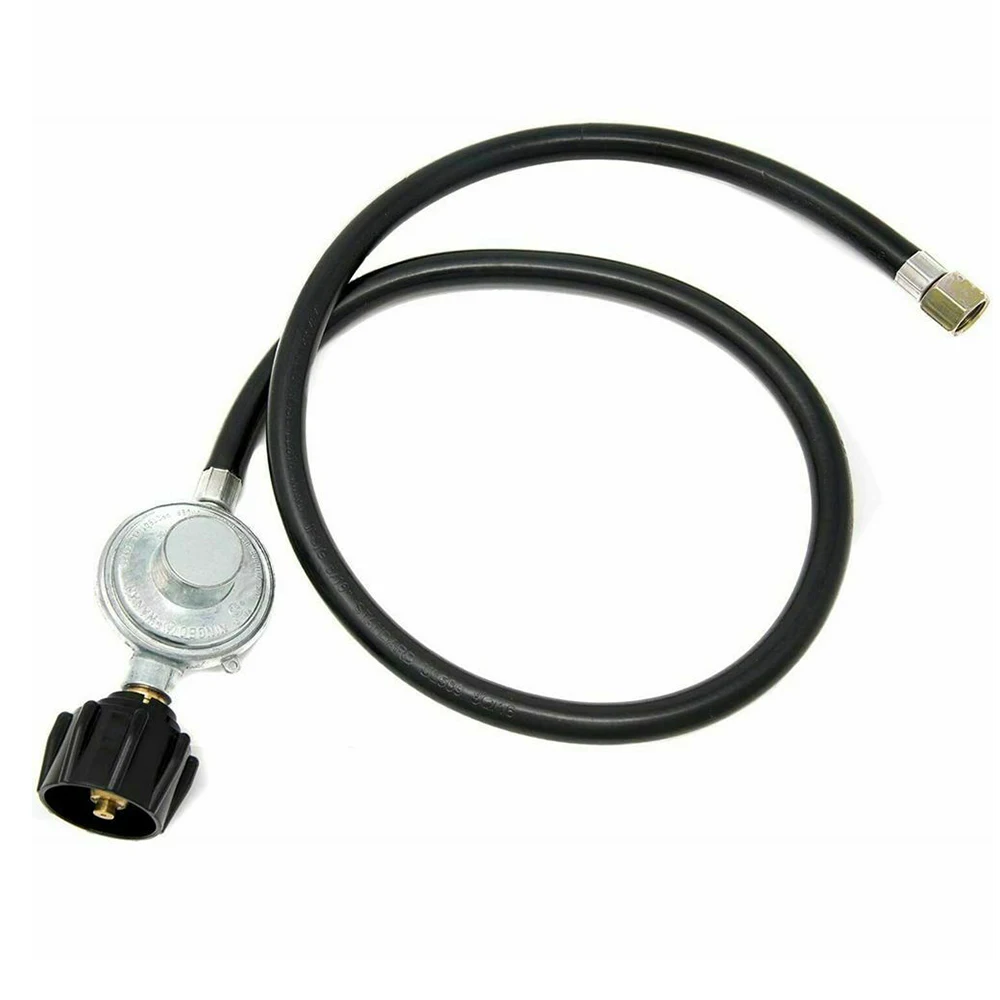 5ft Hose Propane Regulator Propane  Extension Hose Regulator Gas BBQ Grill Heater LP Line Fire Pit Low BBQ Propane Regulator