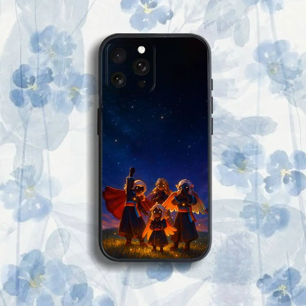 Sky C-Funda de teléfono para niños de la luz para iPhone 17,16,15,14,13,12,Pro,Max,Plus,E,SE4,Air,Mini caja suave negra