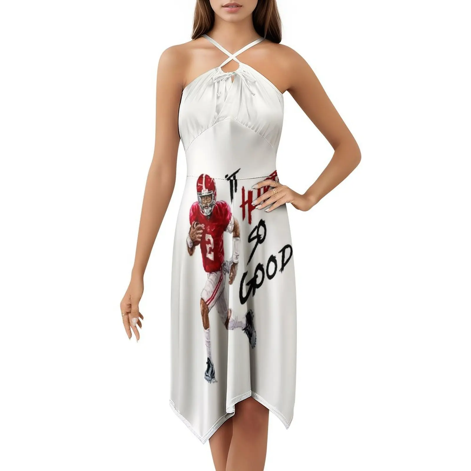 잘렌 허츠 저지 섹시한 휴가 드레스 여성용 비치 파티 생일 미니 드레스 2 잘렌 허츠 버즈 닉 사반 쿼터백 갱 여성용