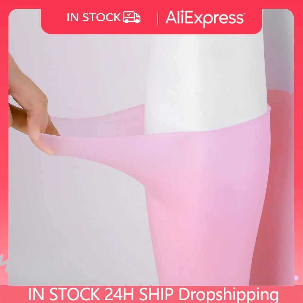 جوارب سيليكون طويلة مرطبة ، عناية ببشرة القدم ، مقاومة للتشقق ، الاستخدام المنزلي ، تجربة سبا ، جافة ومتشققة ، زوج واحد