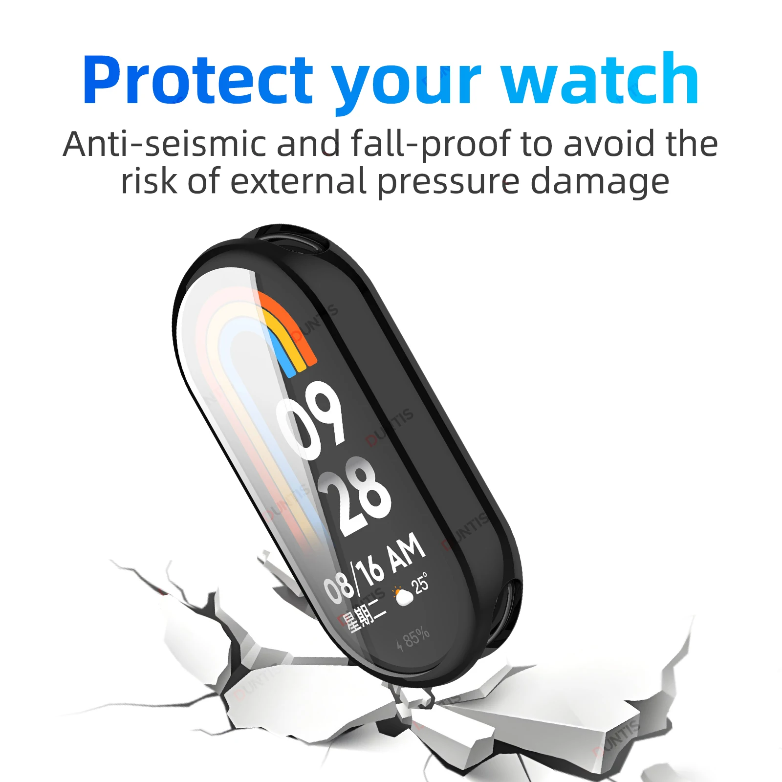 Screen Protector Case for Xiaomi Mi Band 10 Soft TPU Face Cover All-Around Protective Bumper Accessories for Mi Band 10