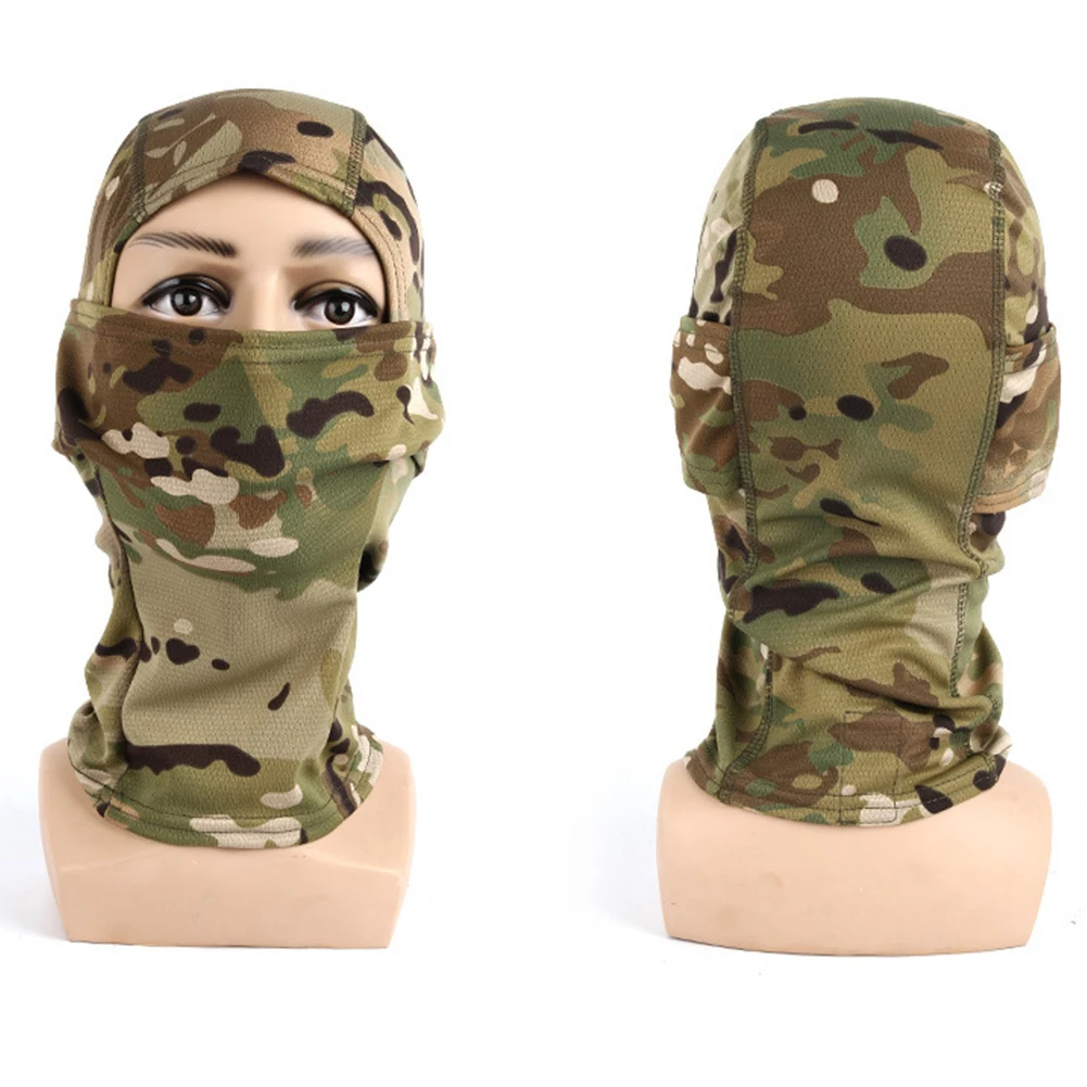 Camouflage Balaclava Full Face Scarf Ski Cycling Full Face Mask Cover Neck Head Warmer Sports Cap Helmet Liner