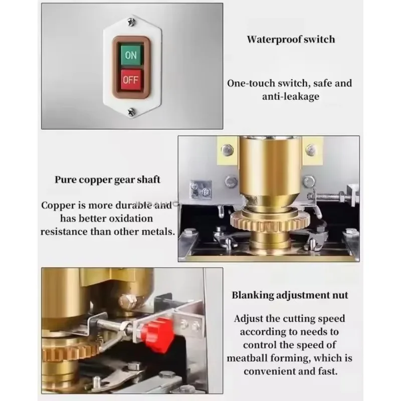Gold SellerKitchen Rounding Rolling Extruder Machine Processing Production Line Stuffing Fish Meatball Maker For Sale