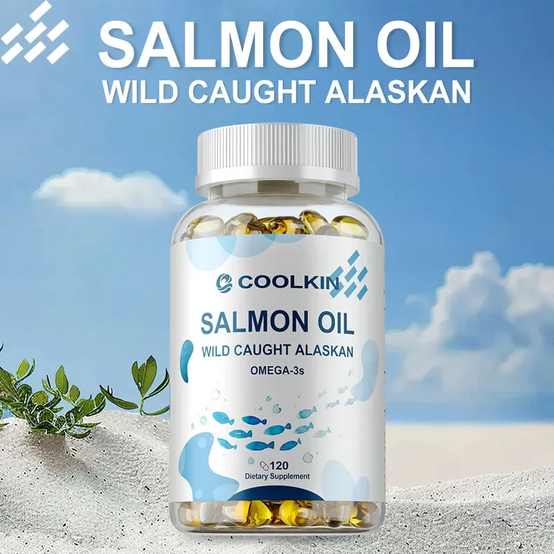 Salmon Oil - Supports Heart, Brain, Joint Health, Boosts Immune Function, Relieves Stress, and Promotes Energy Production