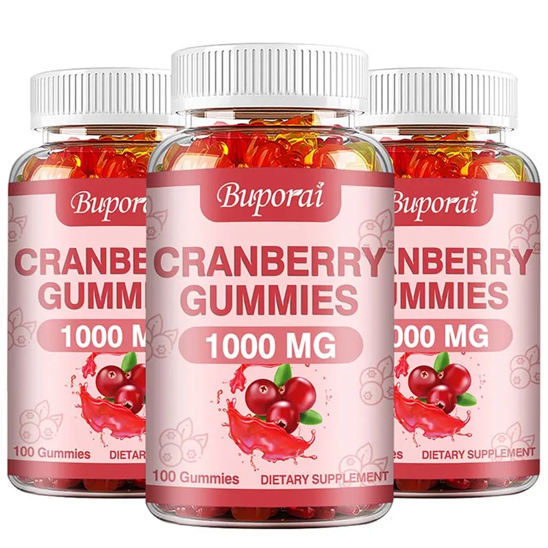 

Cranberry Gummies 1000mg - Natural for Urinary Tract Health, Detoxification, Bladder Cleansing, and Liver Health