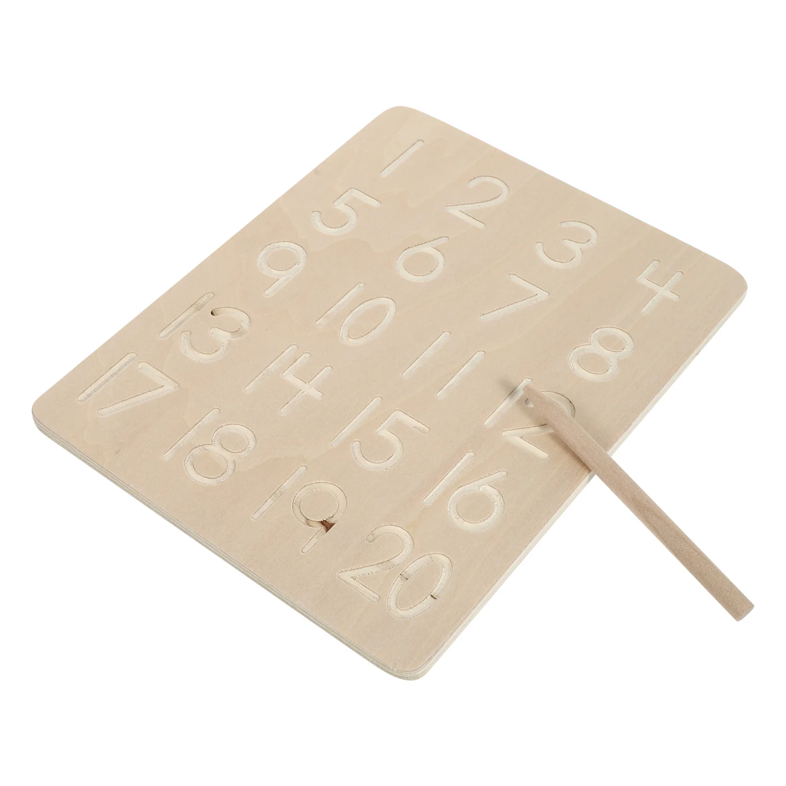 나무 학습 장난감 서예 보드 어린이 번호 교육 장난감 아이보리 쓰기 보드 교육 장난감 수학 기술 훈련
