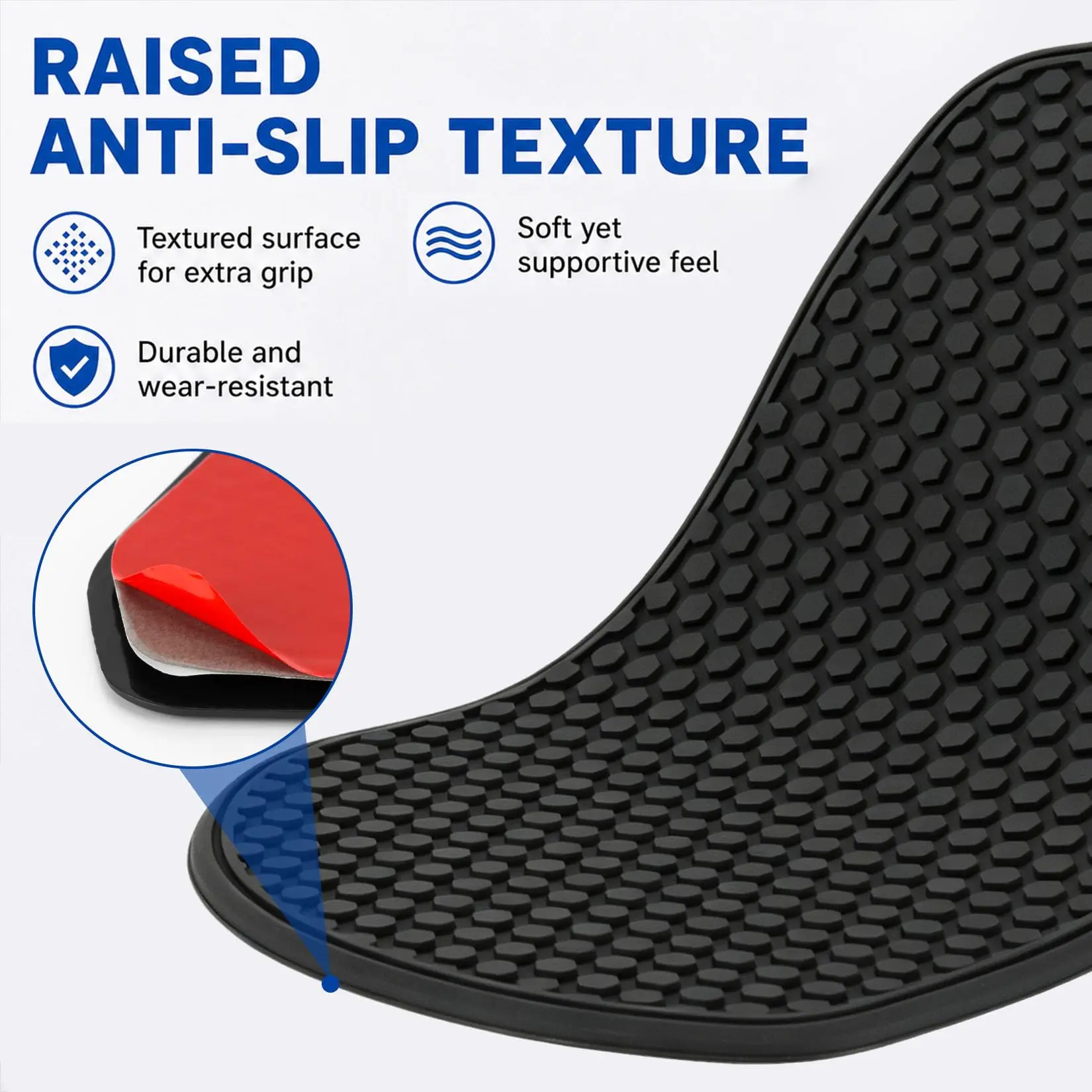 Motorcycle Tank Pads for Honda CBR600 RR 2020-2026 Thinner,Strong Adhesive,Flexible Cutting Capability,Fuel Anti-Slip Tank Grips