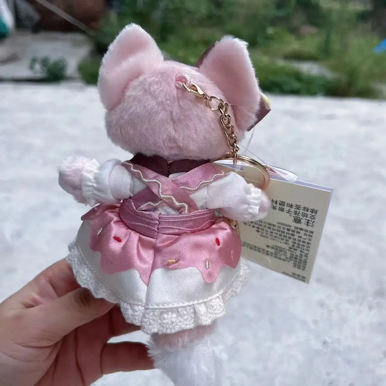 Pendentif de sac à dos mignon dessin animé Disney Duffy Family Kawaii LinaBell, porte-clés en peluche de 15cm, cadeau d'anniversaire