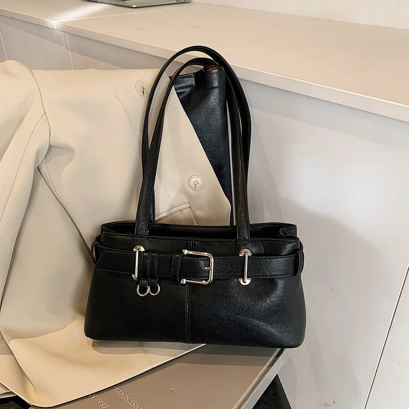 

Новая высококачественная мотоциклетная сумка подмышки в корейском стиле для девочек, нишевая универсальная пригородная сумка в стиле ретро