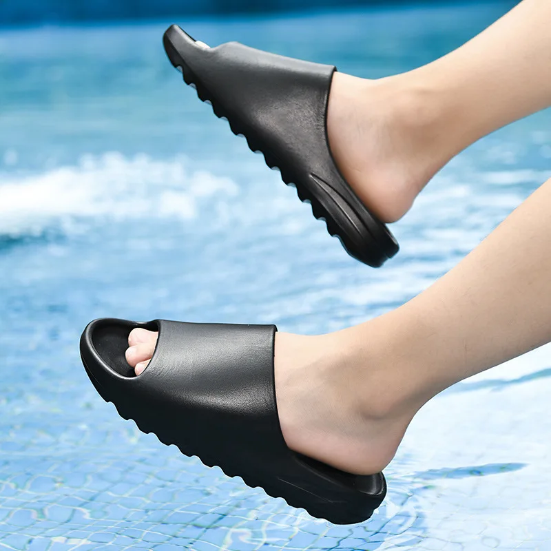 New High-quality EVA Thick-soled Non-slip Board One-word Drag Men's Outdoor Non-slip Soft-soled Beach Women's Lightweight Indoor