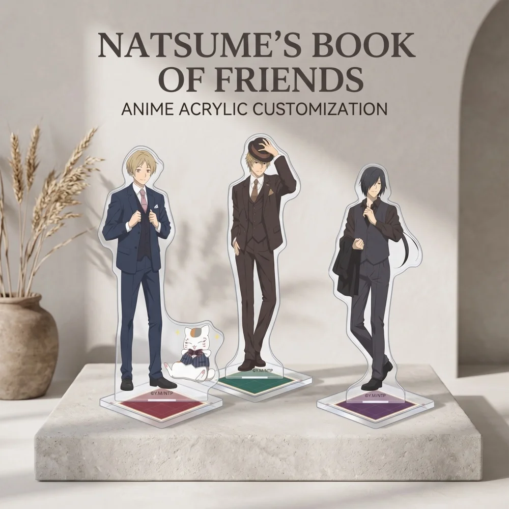 Natsume's Book Of Friends Acrylic Stand Keychain Natsume Natori Matoba Nyanko Custom Pattern Character Merch
