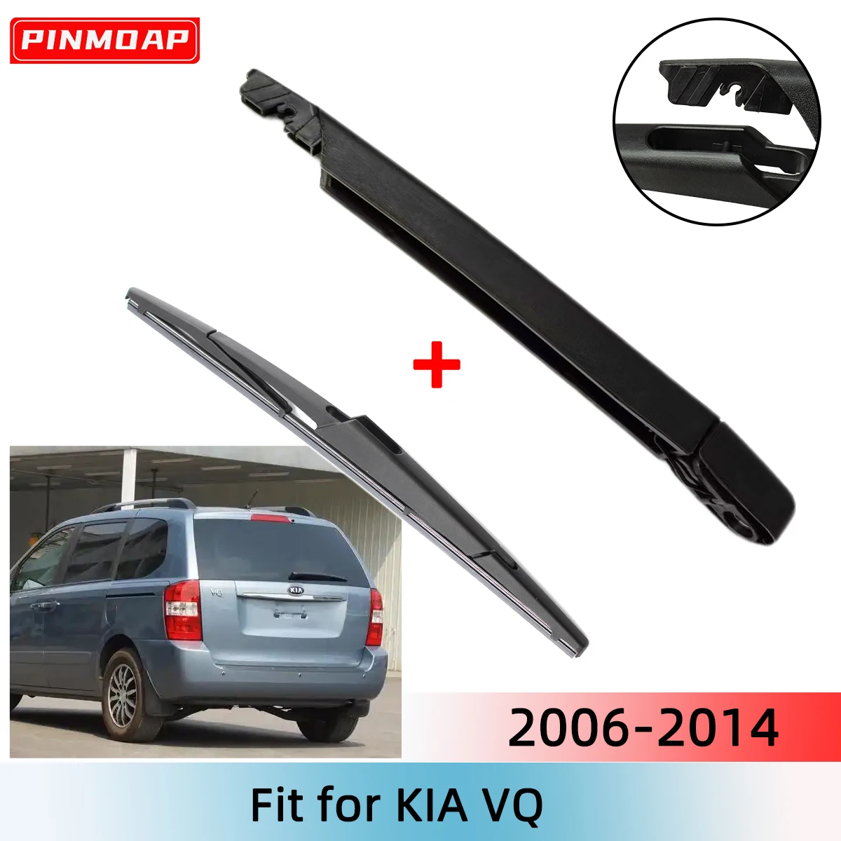 1/2PCS Rear Wiper Blade Wiper Arm Kit For KIA VQ 2006--2014 Windshield Windscreen Rear Window