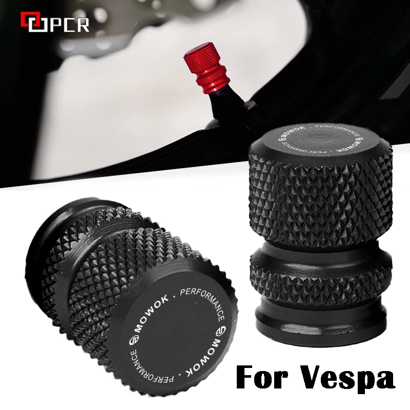 

For Vespa Piaggio GTS GTV LX 60 125 250 300 Primavera Sprint 150 Motorcycle Wheel Tire Valve Stem Caps CNC Airtight Covers