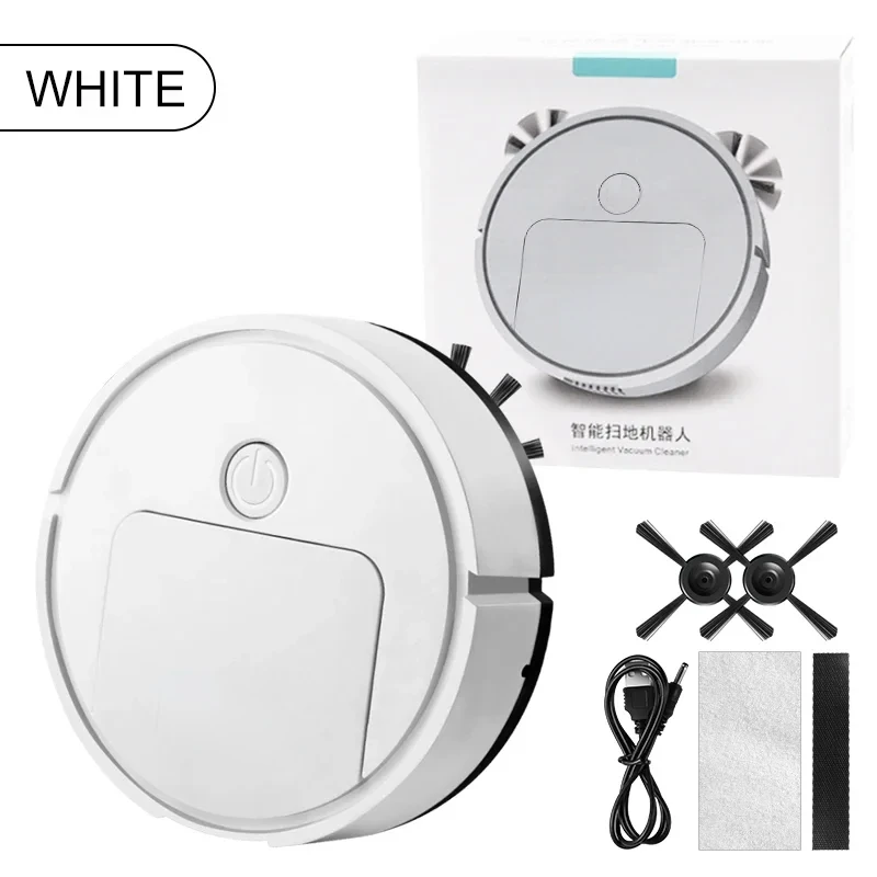 مكنسة كهربائية ذكية صغيرة لشفط الروبوت 3 في 1 مكانس كهربائية منزلية أوتوماتيكية كسول نوع السجاد تنظيف نوع الصبح