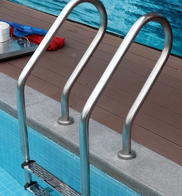 

1.5mm Thick Stainless Steel Swimming Pool Ladder Handrail In-Pool Access