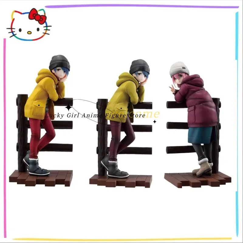 

In Stock Original BANDAI SPIRITS Ichiban KUJI LAID-BACK CAMP Kakamigahara Nadeshiko Rin Shima 18cm 2025New Anime Figure Gifts