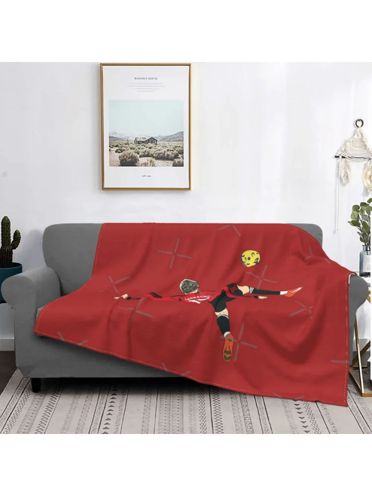 AliExpress Alejandro Garnacho Bicycle Kick Overhead Goal Blanket Bedspread On The Bed Soft Keep Warm