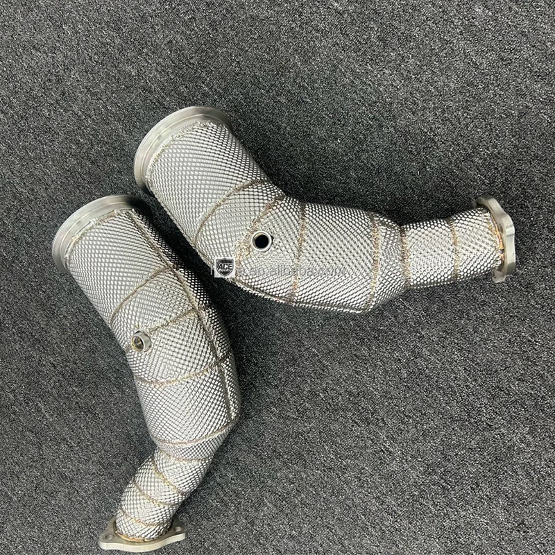 ACE High-Flow Sport-Kat-Downpipe für Audi RS4 RS5 B9 2.9T 2017- Auspuffkrümmer Edelstahl Performance-Auspuffrohr – Detail 8