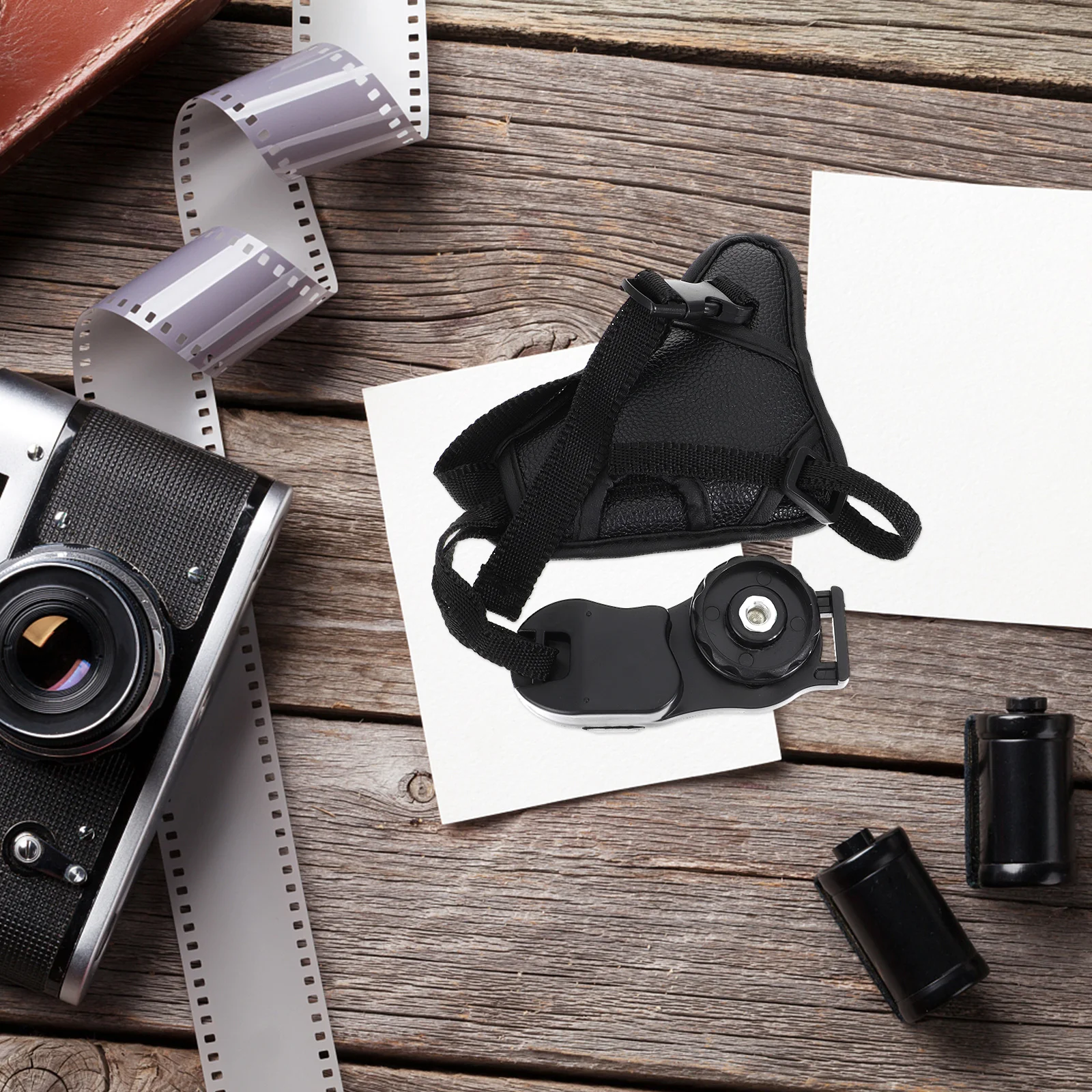 

2pcs s Black Protective H Camera Straps Straps Adjustable Camera Accessories Pu Anti Vibration
