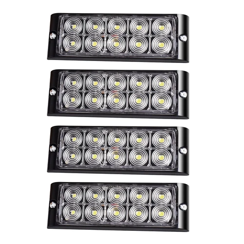 Imagen 1 del producto Luz lateral LED de alto brillo para camión/camión/pick up12V/24V blanco/azul/verde/rojo/amarillo larga vida útil fácil instalación, 4 piezas