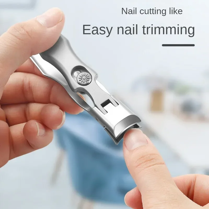 Portable Nail Clippers Ultra Sharp Fingernail Clippers Stainless Steel Toenail Scissors Wide Jaw Opening Anti Splash Manicure