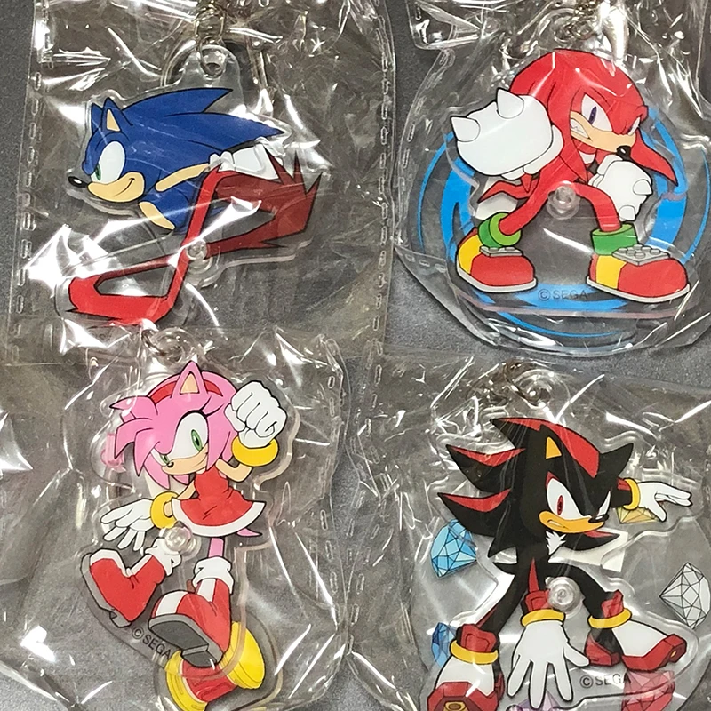 Japonais véritable k-com hérisson sonique acrylique pendentif Gashapon Sega mascotte Sonic'S amis sac à dos charme cadeau