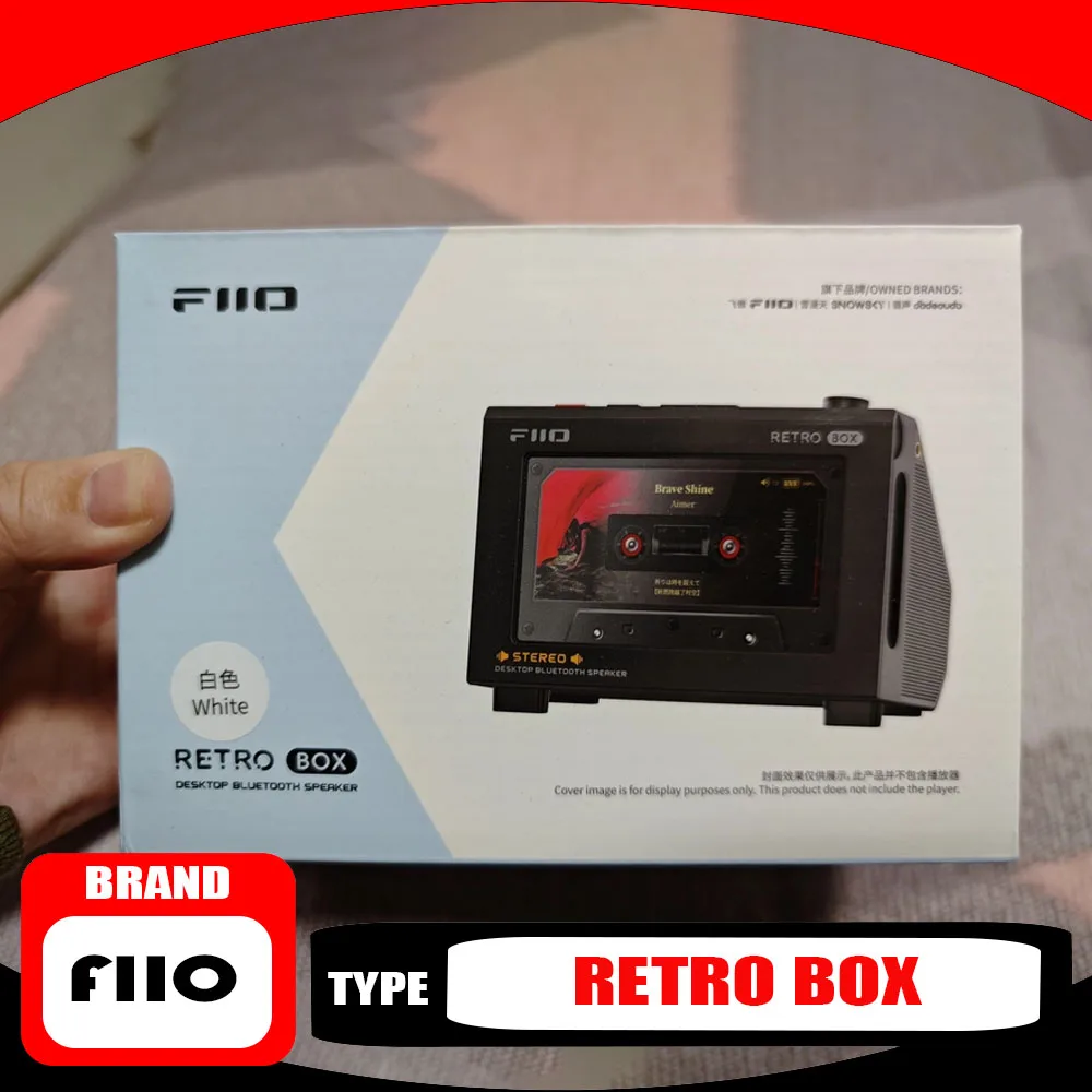 FIIO RETRO BOX Retro Bluetooth LDAC Speaker,USB DAC Mode, Vintage Wireless Speaker for Music Lovers and Desktop HiFi Durable