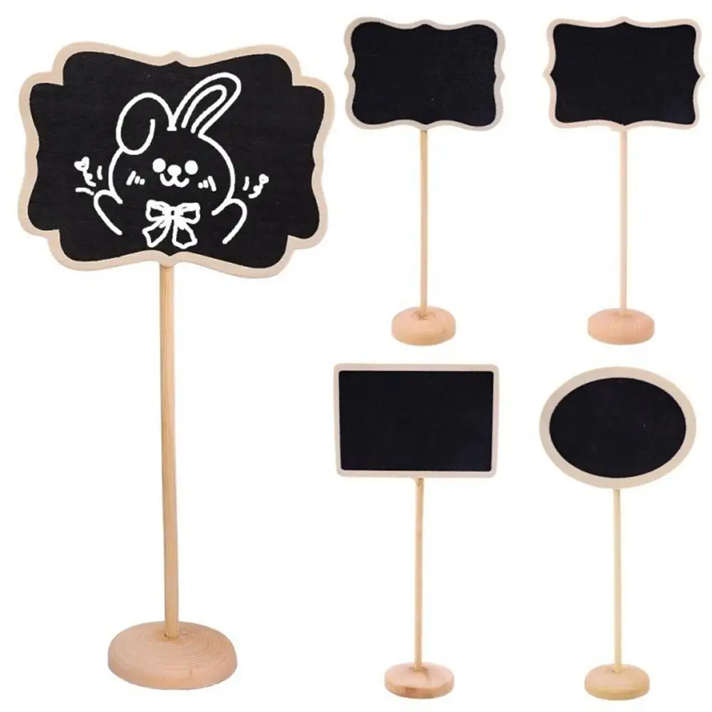New Wooden Wood Message Board Labels Mini Message Sign Board Table Decoration Creative Chalkboard Wedding Birthday Party
