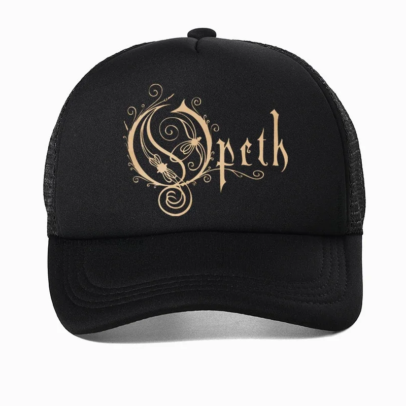 

Vintage Progressive Death Metal Band Printed hat for Men Women Fashion Opeth Band Baseball cap Summer 100% Cotton Snapback hats