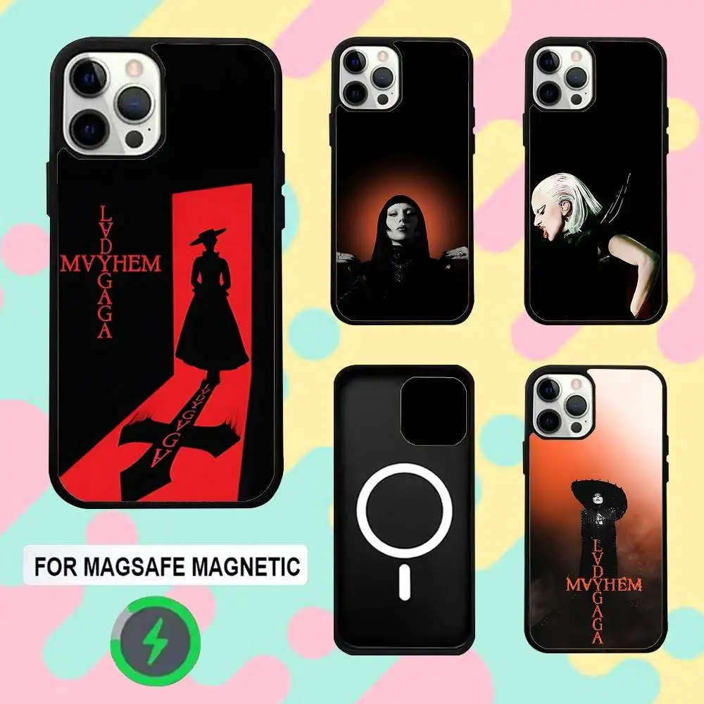 

L-Lady Mayhem G-Gaga Phone Case For iPhone 16e,16,15,14,13,12,11,Plus,Pro,Max,Mini Magsafe Magnetic Wireless Charging
