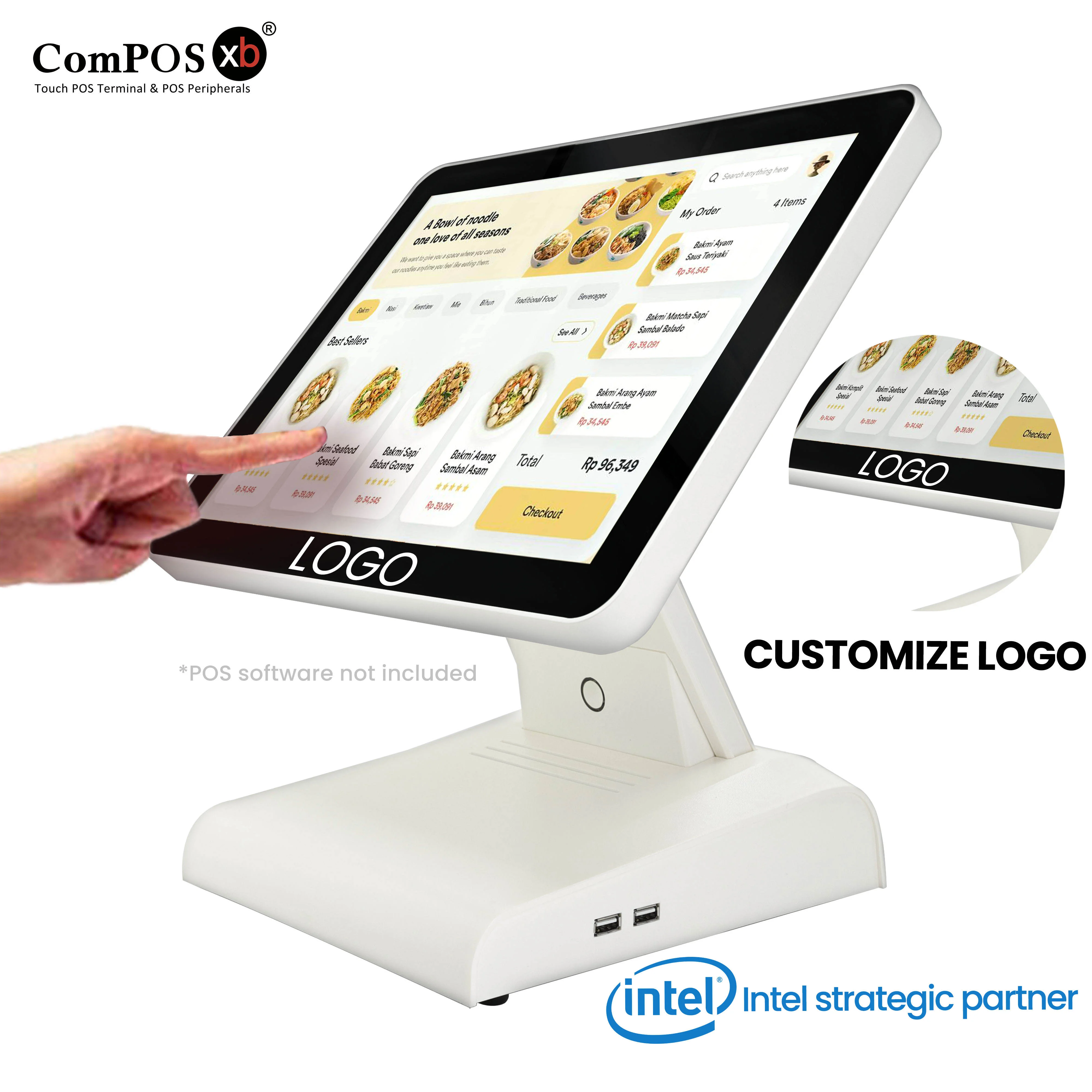 Truth Flat Display Windows Touch Monitor Tablet 15 inch TFT All In One Touch POS