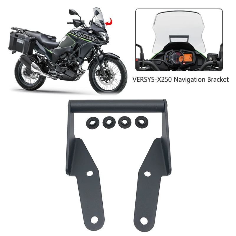 

Smart Phone Navigation Mount Mounting Bracket Adapter Holder For KAWASAKI VERSYS-X250 Versysx 250 2017 2018 2019 2020 2021