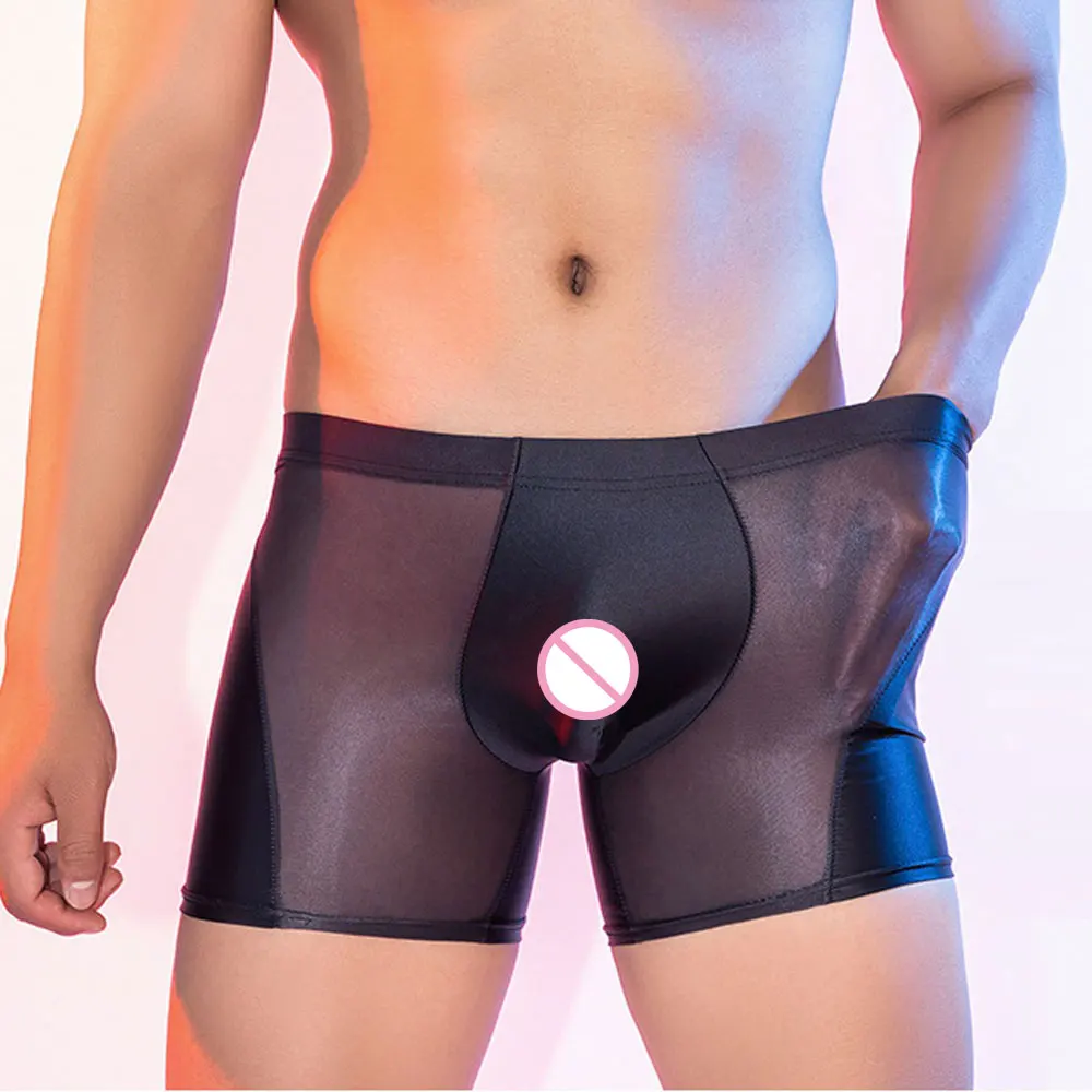 

Мужские трусы-боксеры U Bulge Pouch: сексуальные, высокоэластичные, моделирующие, глянцевые, гладкие, с U-образным выпуклым мешочком, дышащие