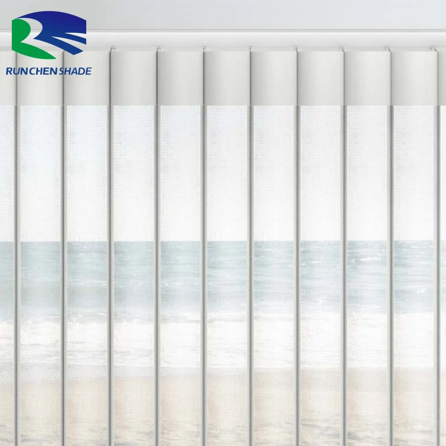 Vertical Sheer Blinds Aluminum Track Dream Like Fabric Curtain Graceful Fancy Blind Luxury Dream Curtain Motorized