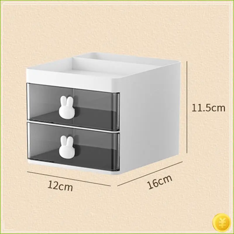 Desktop Storage Box Tube Transparent Drawer  Storage Box Children's And Students' Office Desktop Ornaments