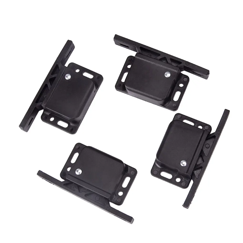 

4Pack Hook Lock Functional And Durable Latch Catch Kit For RV Cabinet Doors Grabber Latch Catch