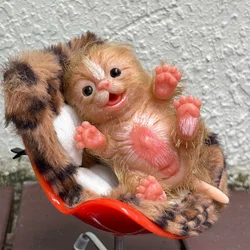 Cute 6Inch Silicone Reborn Doll With Soft Touch Feeling Waterproof Flexible Handmade Mini Reborn Doll For Children's Gift