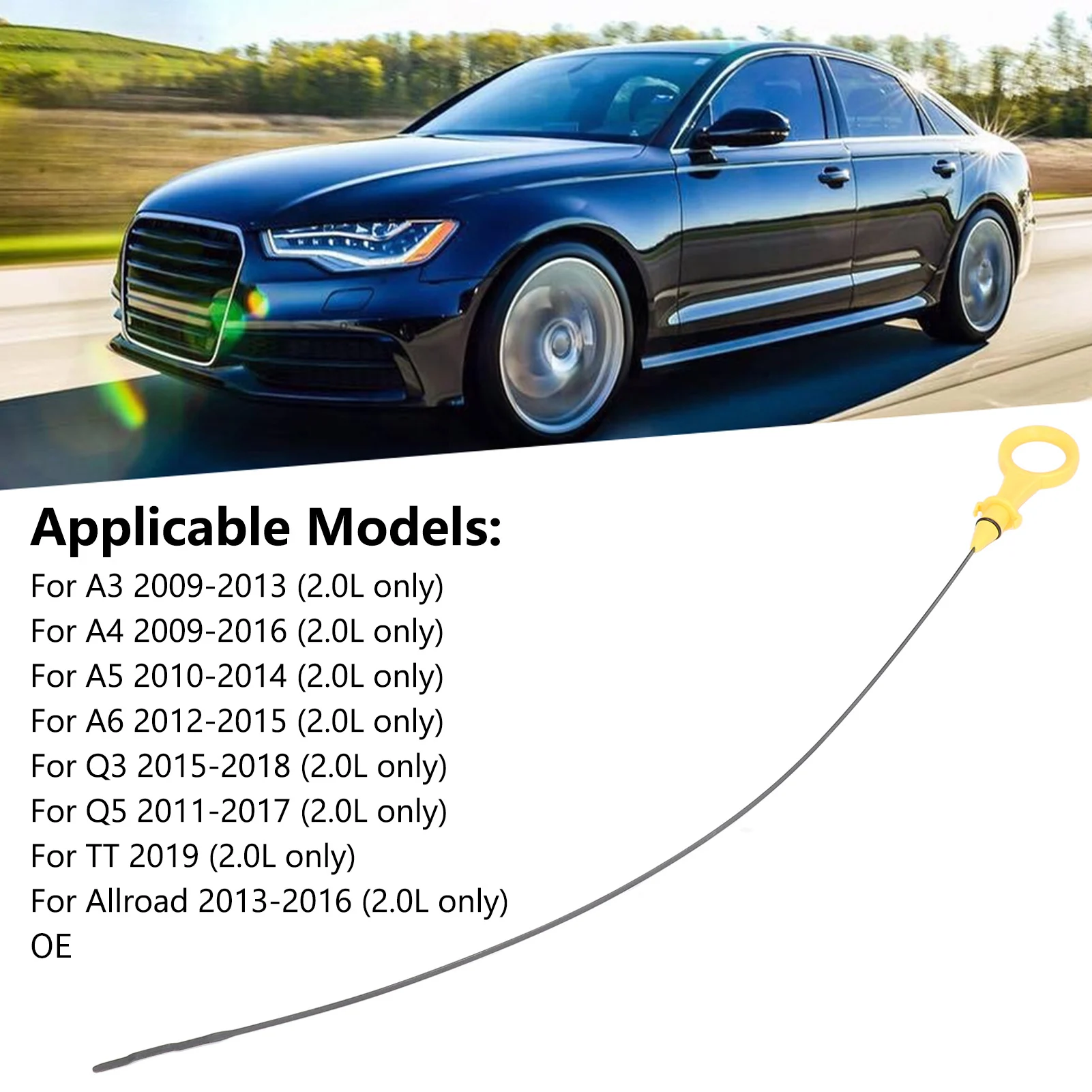 

Датчик уровня масла из нержавеющей стали ABS для A3 A4 A5 A6 Q3 Q5 TT 2.0L, автомобильные запчасти