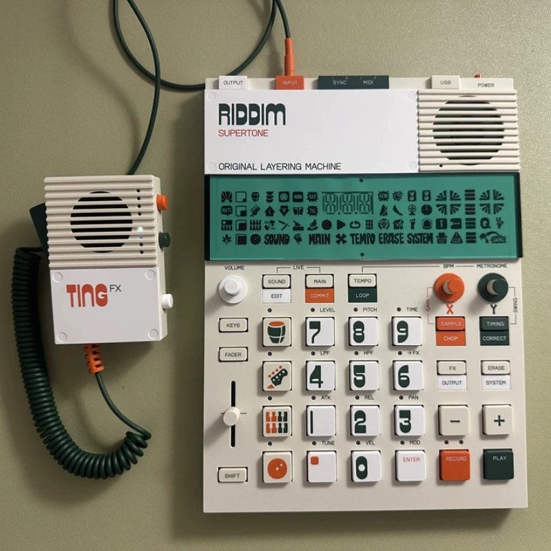EP-40 Riddim/EP–2350 Ting Multifunctional Music Synthesizer Customized Battery / USB Powered Handheld Audio Microphone Sampler