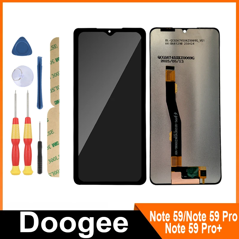 For DOOGEE V10 V11 Note 56 Note 56X Pro Note 56X Note 58 Note 58 Pro Note 59 Note 59 Pro Note 59 Pro+/ LCD Display+Touch Screen