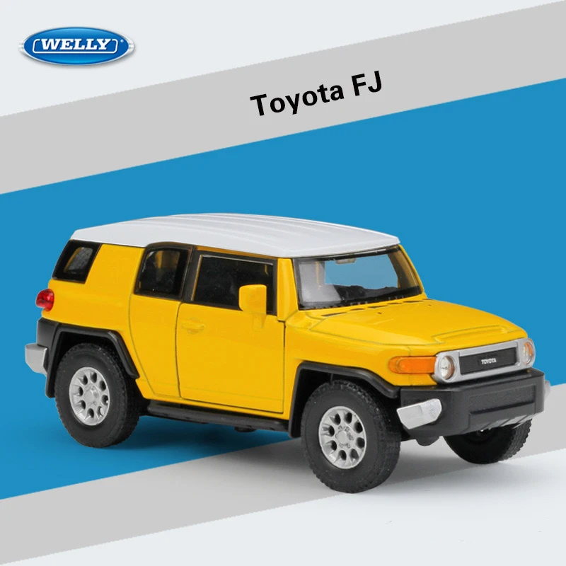 WELLY 1:36 TOYOTA FJ โมเดลรถโลหะผสมจําลอง - เหมาะสําหรับของเล่นเด็กและคอลเลกชัน