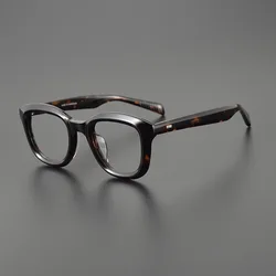 Japanese Handmade Retro Wide Thick Square Spectacle Frame Trendy Men's Women's Glasses Frames Acetate Spectacles