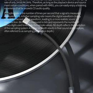 KZ Original AM01 Type-C to 3.5mm 32BIT/384KHz Hi-Fi Audio Adapter DAC + IC Amplifier Double Chip Headphone Audio Cable for Kz Edx Pro 10 Main Sales Cable Phone Kz - №5