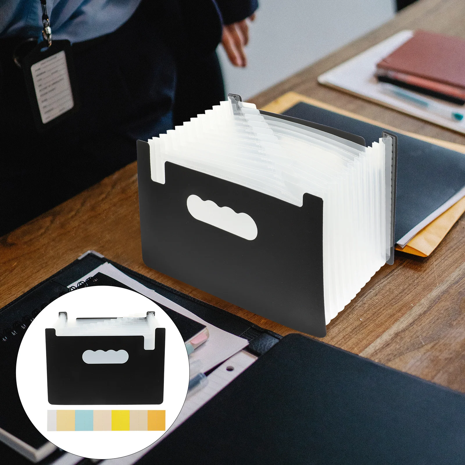 

File Folder Pp Material Accordion Organizer Multi-Function Coupon Storage For Office Home School Use Receipt Holder