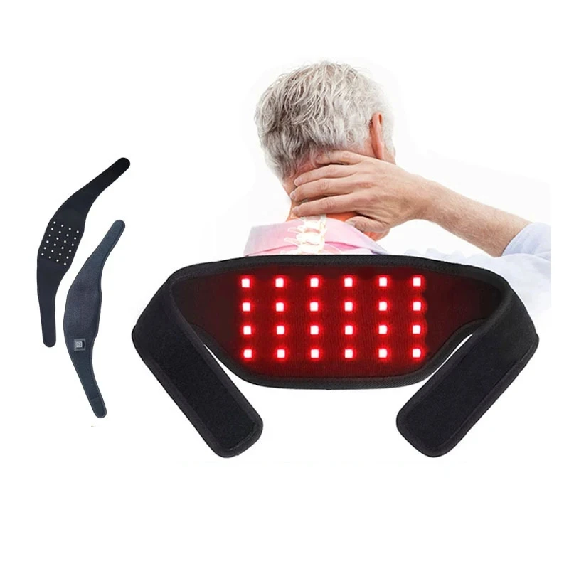 Red Light Belt for Neck,Wrist,Arms,Chin,Waist Massager Relief Fatigue Wearable Wrap Relax Muscle Device USB Plug-in 660&850nm