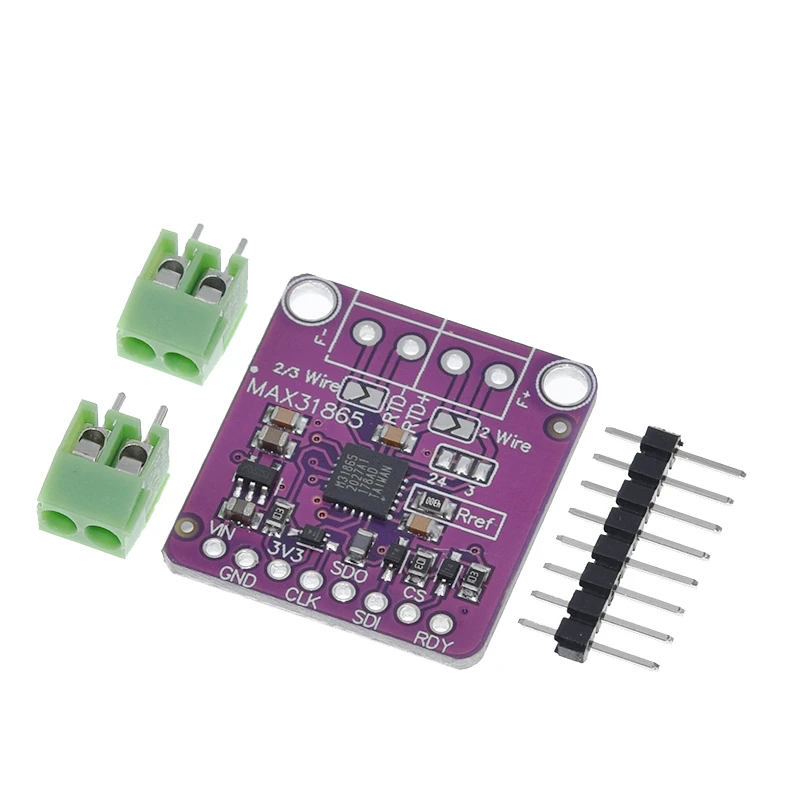 MAX31865 PT100 to PT1000 RTD-to-Digital Converter Board Temperature Thermocouple Sensor Amplifier Module 3.3V/5V For Arduino