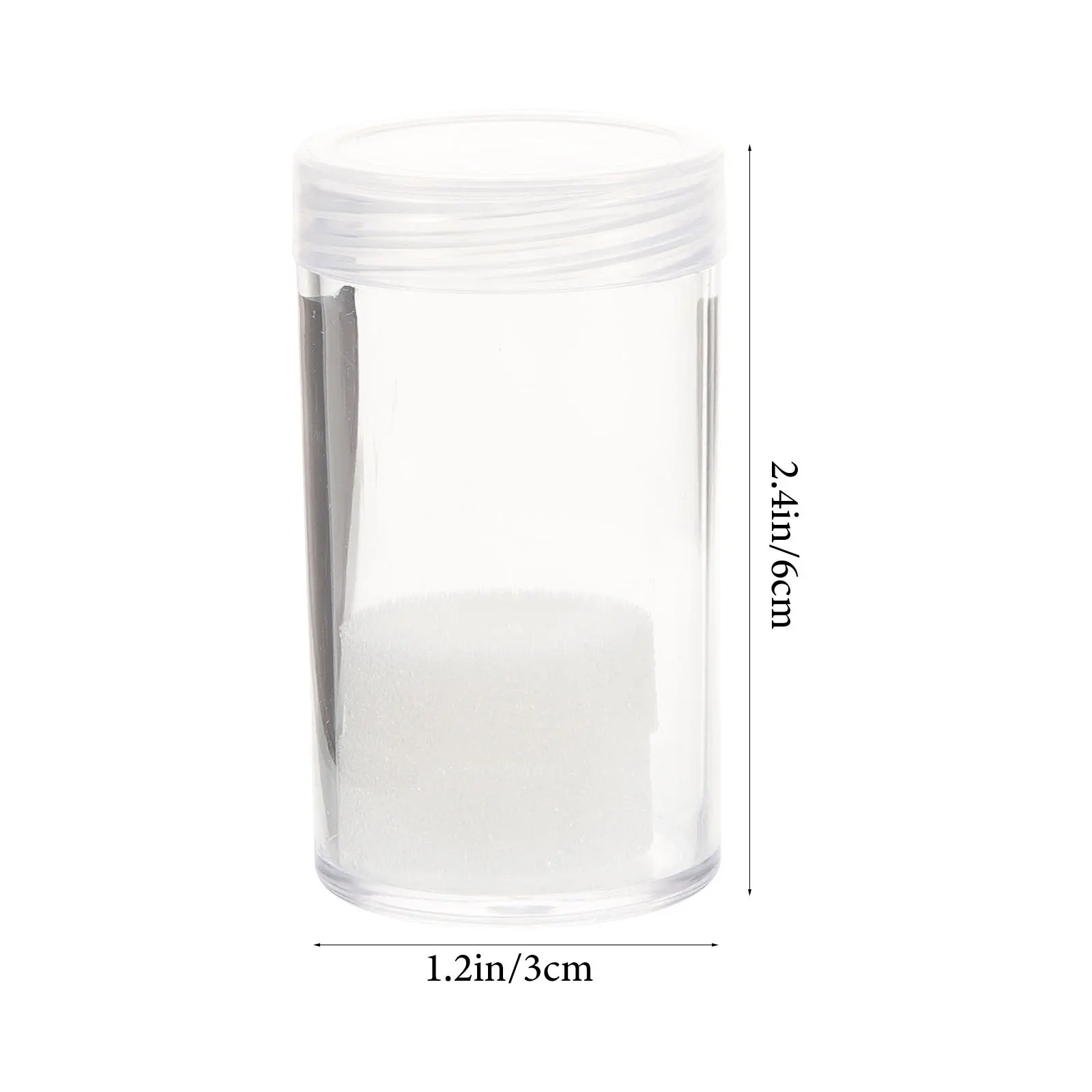 2Pcs Coin Tubes Plastic Storage Holders Transparent Clear Containers Collectors Coin Organizers Protection Prevent Scratching