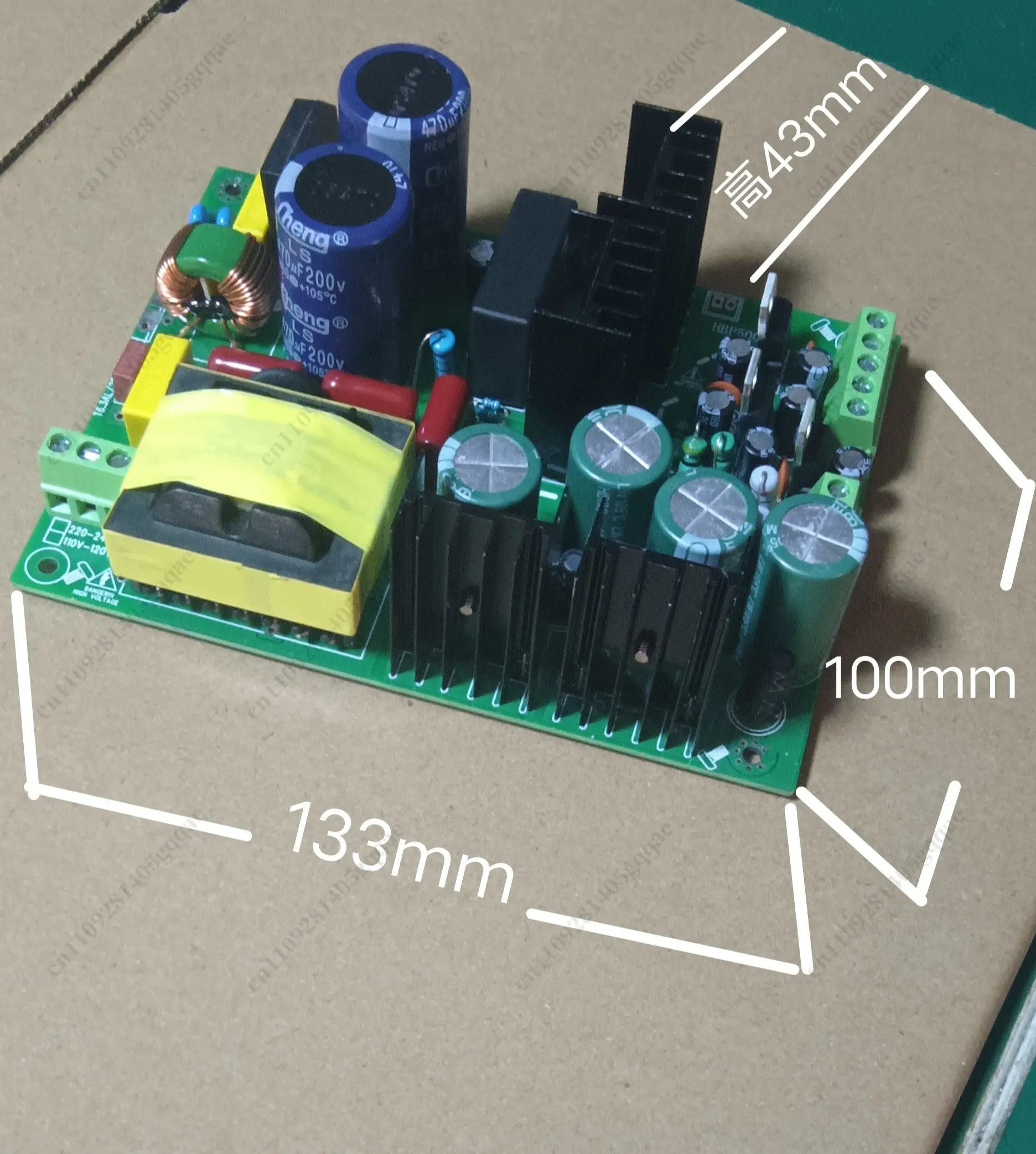 500W Verstärker-Schaltnetzteilplatine, Dual-Voltage-PSU +/-30V +/-55V +/-60VDC +/-50VDC+/-70V, stabile Leistung – Detail 3